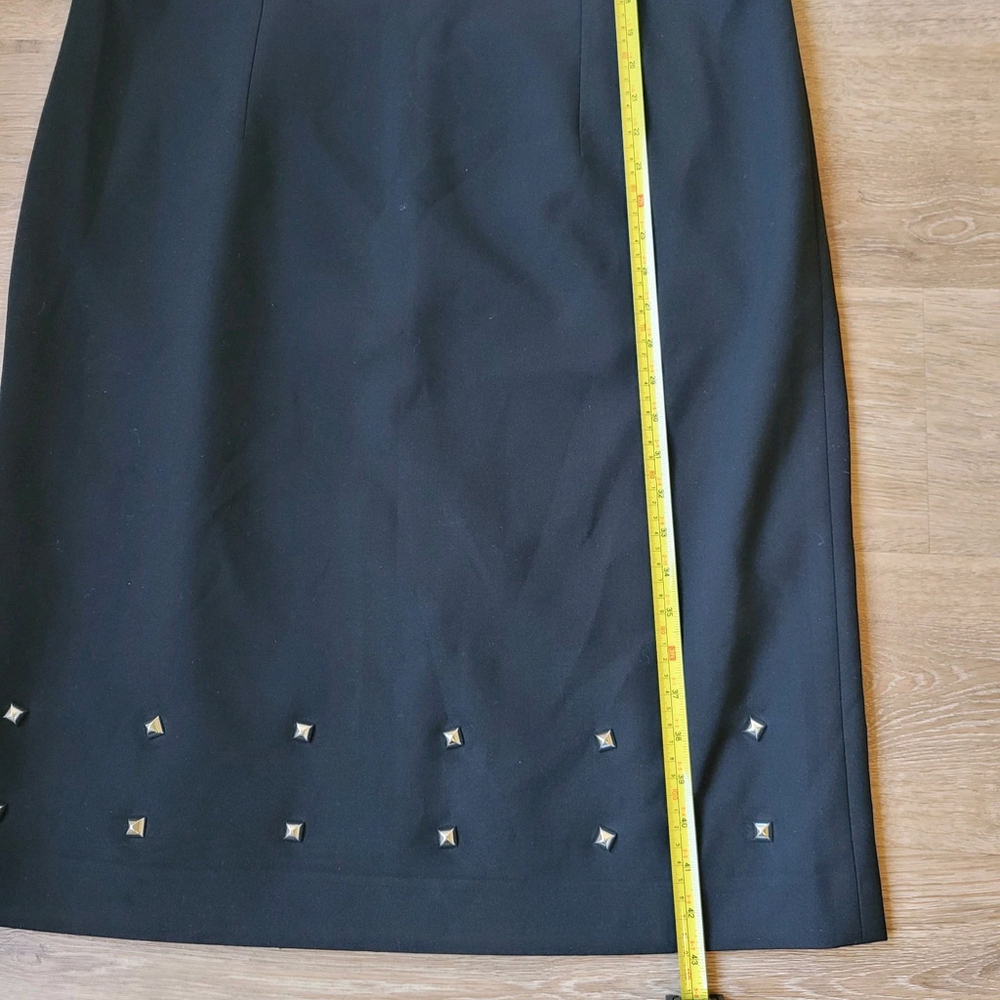 HUGO BOSS Devoka Two Tone Black & Ivory Midi Dress Size US 14 - Picture 10 of 16